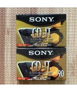 Sony CD-IT 90 Minute High Bias Blank Cassette Tape Lot of 2 New Sealed - $12.33 CAD