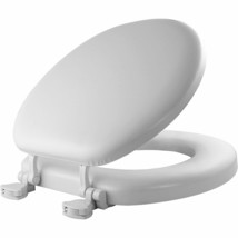 White Soft Padded Toilet Seat Premium Cushioned Standard Round Cover Com... - £90.31 GBP