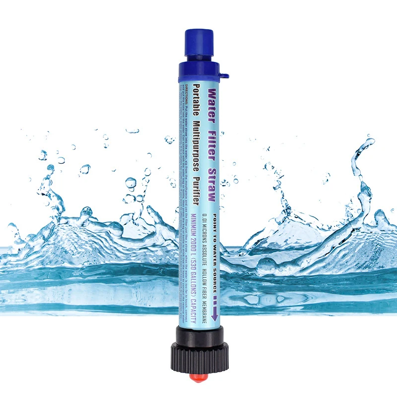 Camping Water Filter Straw Water Purifier Filtration System Ultrafiltrat... - £20.39 GBP