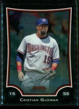 2009 Baseball Card Topps Bowman Chrome #33 Cristian Guzman Washington Nationals - £6.50 GBP