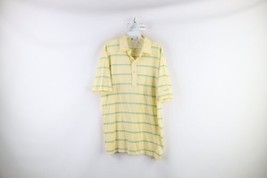 Vintage 70s Streetwear Mens XL Striped Collared Short Sleeve Golf Polo Shirt USA - £35.01 GBP