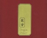 Dragon Palace Gold on Red Cloth Covered Menu Cover Kempenski Hotel Beiji... - $59.48