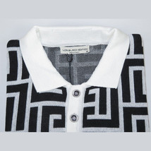 Men's Sports Shirt LCR MIZUMI Soft Cotton Blend Fashion Polo Style 11170-A Black image 8