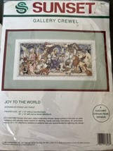 Sunset Gallery Crewel -Joy to the world Cross stitch kit 1992 (Sealed) 1... - £25.03 GBP