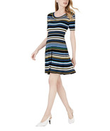 Maison Jules Womens Striped A-Line Sweater Dress blue  Size XL X-Large - £35.92 GBP