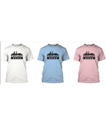 Chicago Custom T-Shirt, Skyline Flag - Best tshirt Design! White Blue or... - $1.49+
