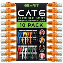 GearIT Cat6 Cable 2 ft - Cat6 Ethernet Cable, Cat 6 Ethernet Cable, Cat6 Patch C - £29.87 GBP