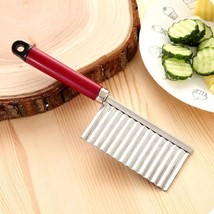 Wavy Crinkle Cutter Knife Vegetable Slicer - £8.73 GBP