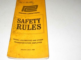 Penn Central RR- Safety RULES- July 1968 -HANDBOOK- HB4 - £10.91 GBP