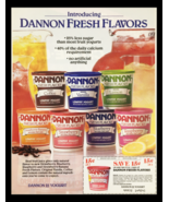 1988 Dannon Fresh Flavors Lowfat Yogurt Circular Coupon Advertisement - £14.90 GBP
