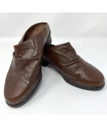Walking Cradles Brown Leather Clogs Size 7WW - $28.49