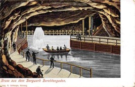 Gruss Aus Dem Salt Mine Berchtesgaden Bavaria Germany 1905c postcard - $6.93