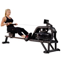 Sunny Health &amp; Fitness SF-RW5713 500 m Obsidian Surge Water Rowering Machine - £498.51 GBP