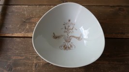 Rosenthal Germany Bele Bachem White and Gold Triangle Bowl 7.5&quot; - £37.75 GBP