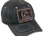 Mossy Oak Ducks Unlimited Frayed Patch on Weathered Cotton Cap, Dark Brown - $20.22