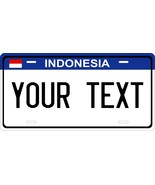 Indonesia Blue Flag License Plate Personalized Custom Auto Bike Motorcyc... - $196.34 MXN+