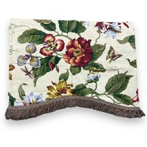 Waverly Laurel Springs Floral Lined Valance Cottage Twisted Fringe Trim ... - £14.10 GBP