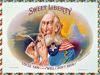 10913.Poster decoration.Home interior.Room design.Uncle Sam cigar label decor