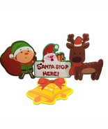 8 Pc Christmas Cut Out Yard Lawn Art Signs Stakes Walkway Outdoor Decora... - $231.50 MXN