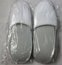 2 Park Hyatt Sydney Luxury Hotel Spa Plush Slippers White Unisex 11&quot; 28 cm Lot - $16.99