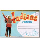 People Postcard Booklet Indians Of America - $3.95