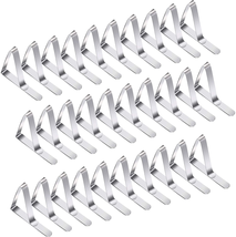 30 Packs Tablecloth Clips Stainless Steel Picnic Table Cover Clamps  Skirt Clips - £10.97 GBP