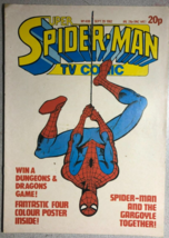 SUPER SPIDER-MAN TV COMIC #499 (1982) Marvel Comics UK FF poster VG+/FINE- - $14.84