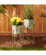 HEXAGON BUCKET PLANT STAND SET/2 - $73.95