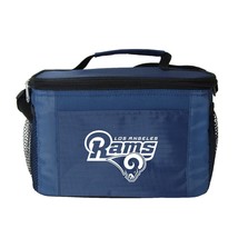 NFL Los Angeles Rams 6 Can Cooler Bag Blue Beach Sports Lunchbox - £9.44 GBP