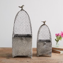 Victorian Wire Cloches in distressed metal- 2 - £102.71 GBP