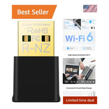 TP Link ARCHER TX20U NANO AX1800 NANO DUAL BAND WI-FI 6 USB ADAPTER - $67.79