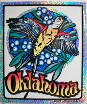 Oklahoma State Vinyl Reflective Souvenir Decal with Glitter - $68.74 MXN