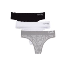 Kindly Yours 3-PACK Sustainable Seamless Thongs Panties Women’s Size 2XL XXL 20 - £7.07 GBP