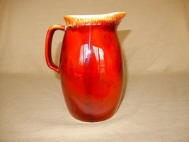 Hull Oven Proof USA pottery brown drip glaze 32 oz pitcher jug - £23.53 GBP