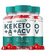3 Pack New Vida Keto ACV Gummies Max Strength Apple Cider Vinegar Supple... - $191.45 CAD