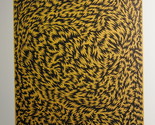 Artist 11.5&quot; x 9.75&quot; Bookplate Print: James Siena - Untitled (Yellow/Black) - $3.50