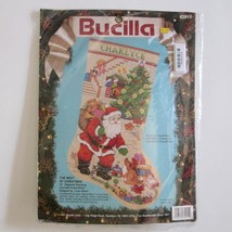 Bucilla Cross Stitch Stocking Kit 82915 The Best Of Christmas 1991 Sealed - $39.59