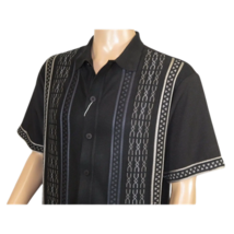 Men Silversilk 2pc walking leisure Matching Suit Italian woven knits 51017 Black image 6