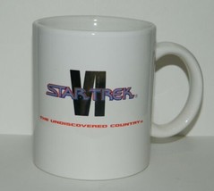 Star Trek VI: The Undiscovered Country Movie Logo Ceramic Mug 1991 Creat... - £6.21 GBP