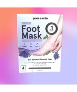 GRACE &amp; STELLA Foot Peel Mask 4 Pairs in Lavender  4 x 1.5 fl Oz NIB MSR... - £19.34 GBP
