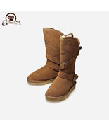 K.Signature Women&#39;s Big Time  Buckled Australian Sheepskin Winter Boots - £98.36 GBP