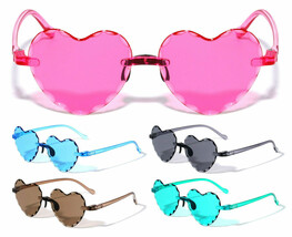 KIDS YOUTH GIRLS BEVELED HEART SHAPED SUNGLASSES LOVE RETRO CASUAL CUTE ... - £7.04 GBP