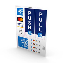 Contactless Payment Stickers AmEx Retail Starter Retail Merchant Decal Sheet Kit - £2.23 GBP