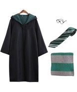 magician themed cosplay costume cloak glasses scarf and tie - green - Ad... - $9.89