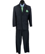Bijan Kids Collections Boys Navy Blue Suit 2 Piece Pleated Front Pants S... - £31.37 GBP