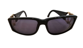 CHANEL Vintage Black Coco Mark Sunglasses w/Gold Medal &quot;CC&quot; Arms - 02461 94305 - £217.65 GBP