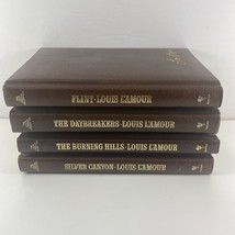 Louis L&#39;Amour Leatherette HC Lot - Flint, Daybreakers, Silver Canyon, Burning Hi - £10.07 GBP