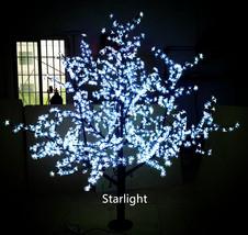7ft Pure White 1248pcs LEDs Cherry Blossom Christmas Tree Night Light Wa... - £438.04 GBP