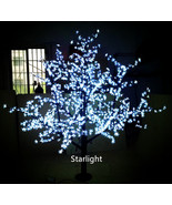 7ft Pure White 1248pcs LEDs Cherry Blossom Christmas Tree Night Light Waterproof - £428.44 GBP