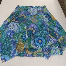 Chico's Women's Multicolor Midi Asymmetrical Handkerchief Skirt Size 3 image 9